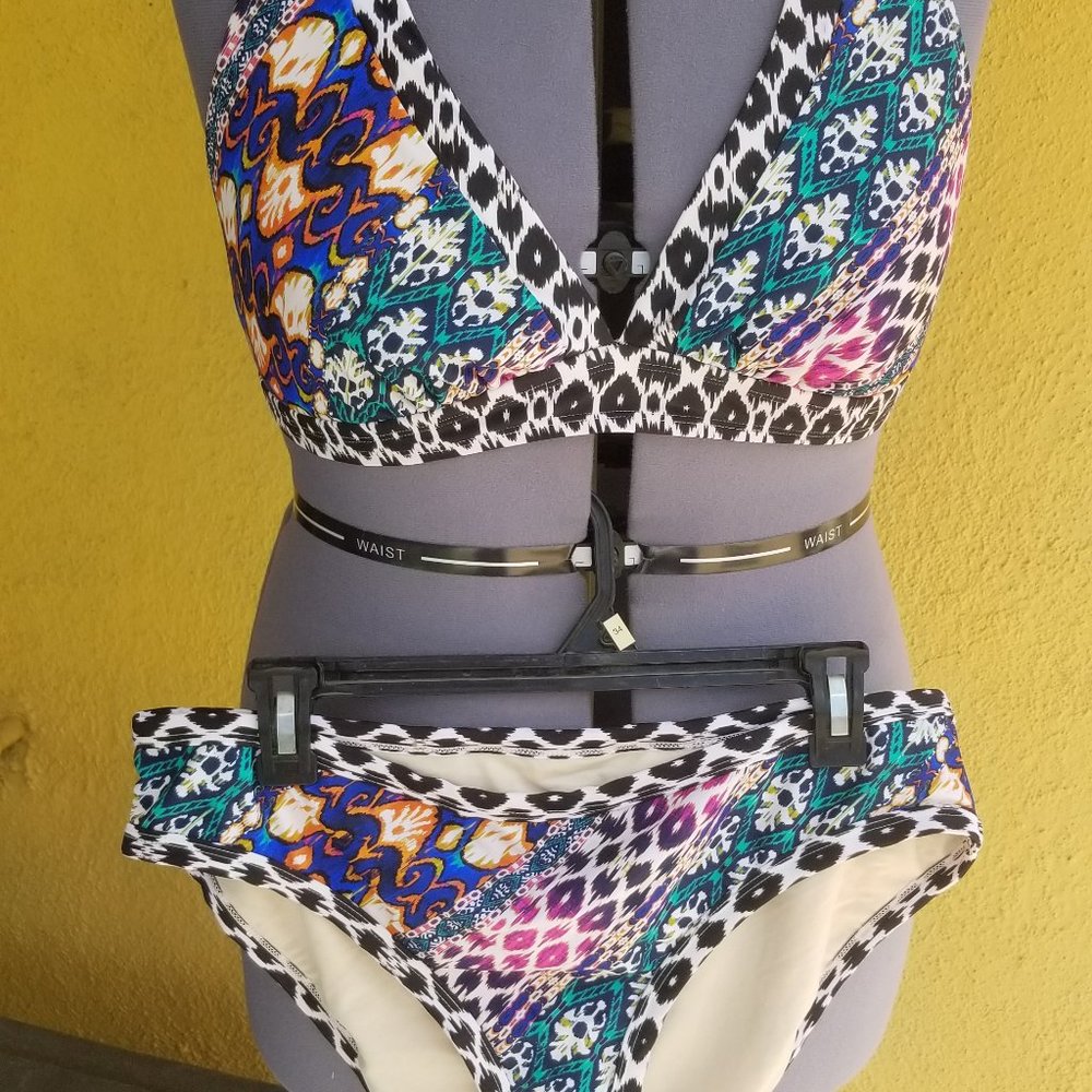 Swimsuits For All bohemian print bikini set